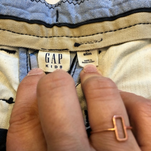 Gap kids Navy adjustable waist chinos 14 slim - Picture 4 of 6